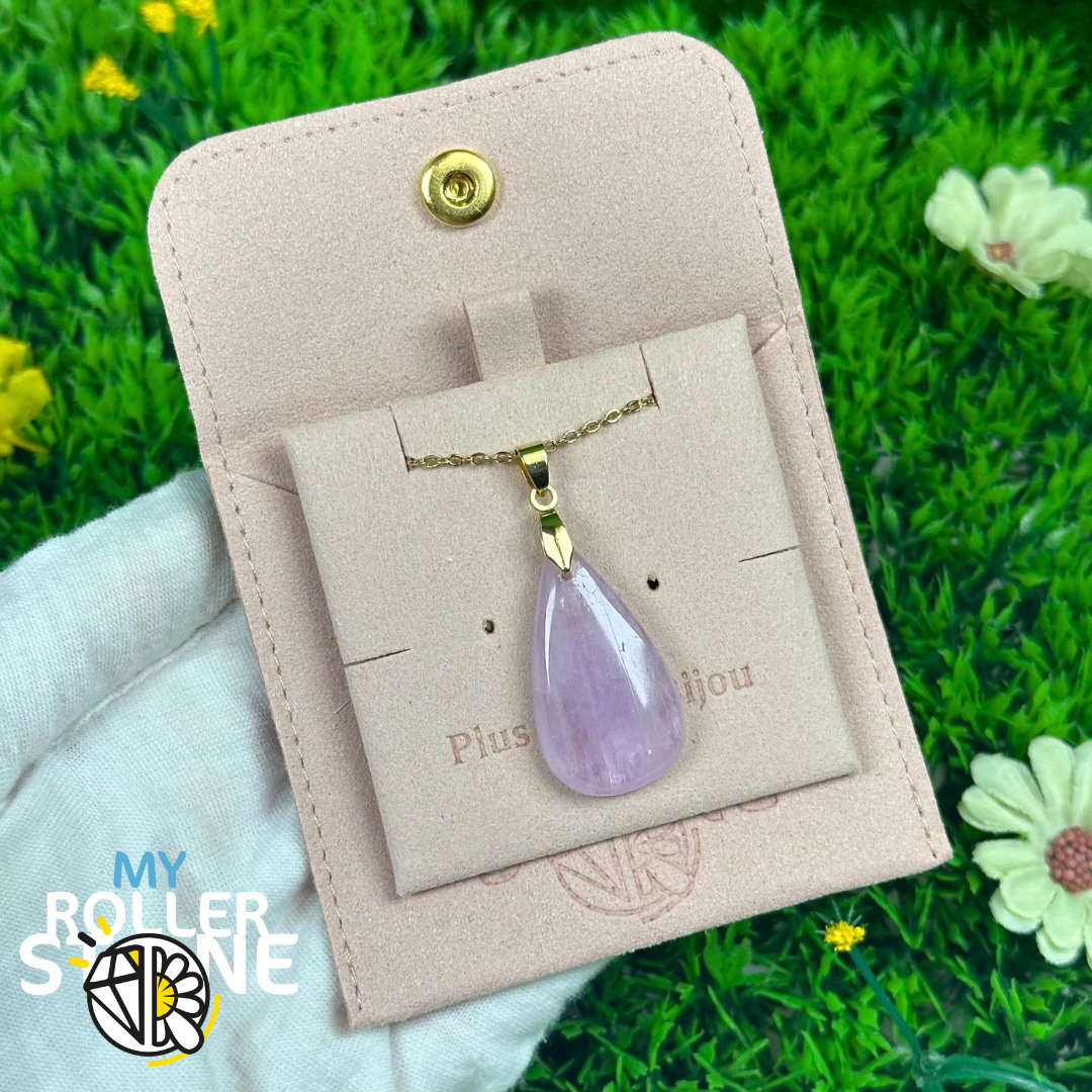 Pendentif Kunzite 5A percé