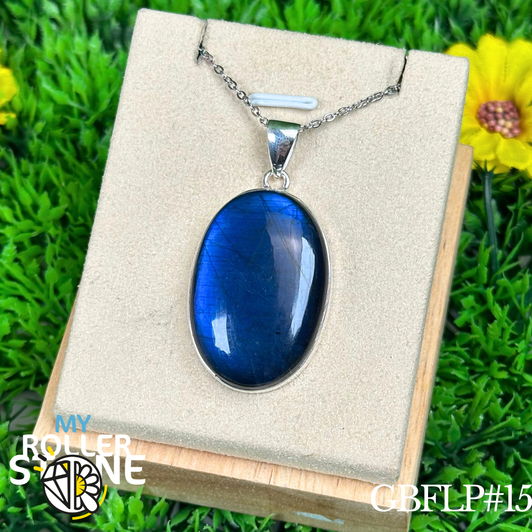 Pendentif Labradorite Blue Fire