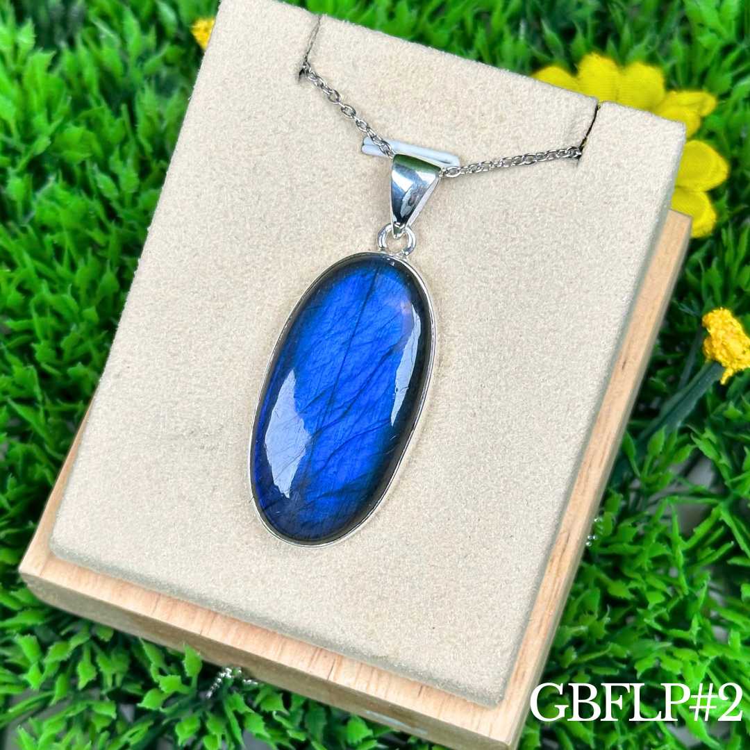 Pendentif Labradorite Blue Fire