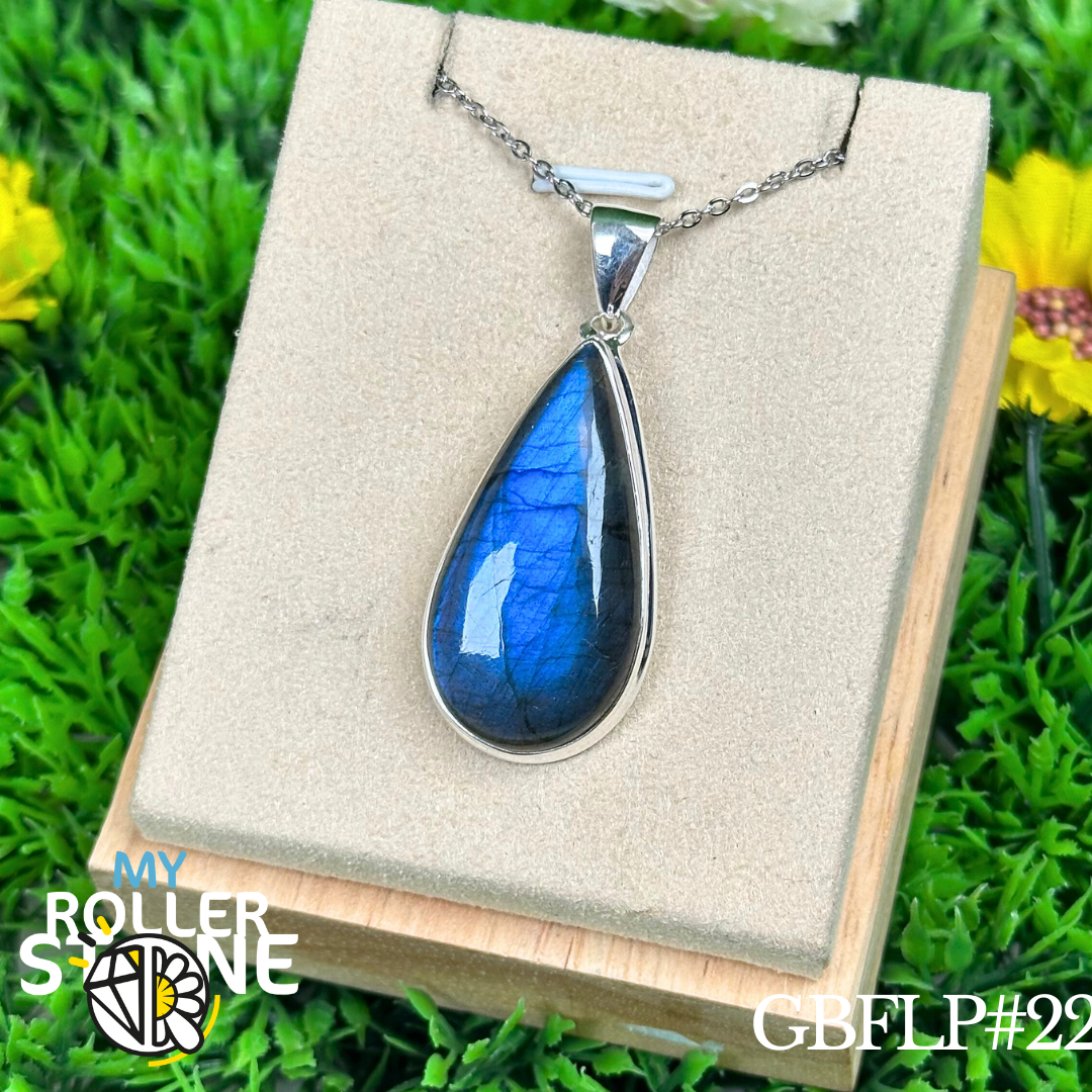 Pendentif Labradorite Blue Fire
