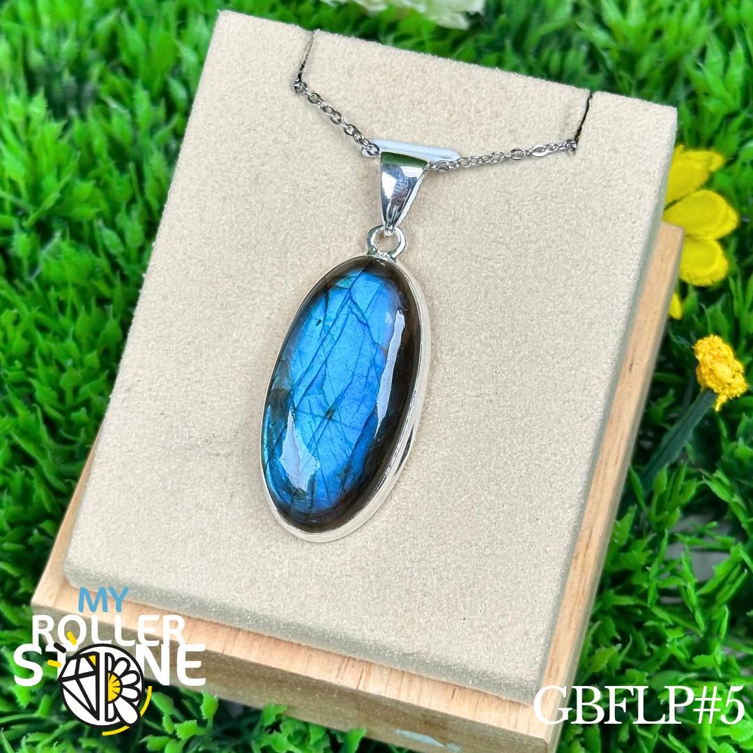 Pendentif Labradorite Blue Fire
