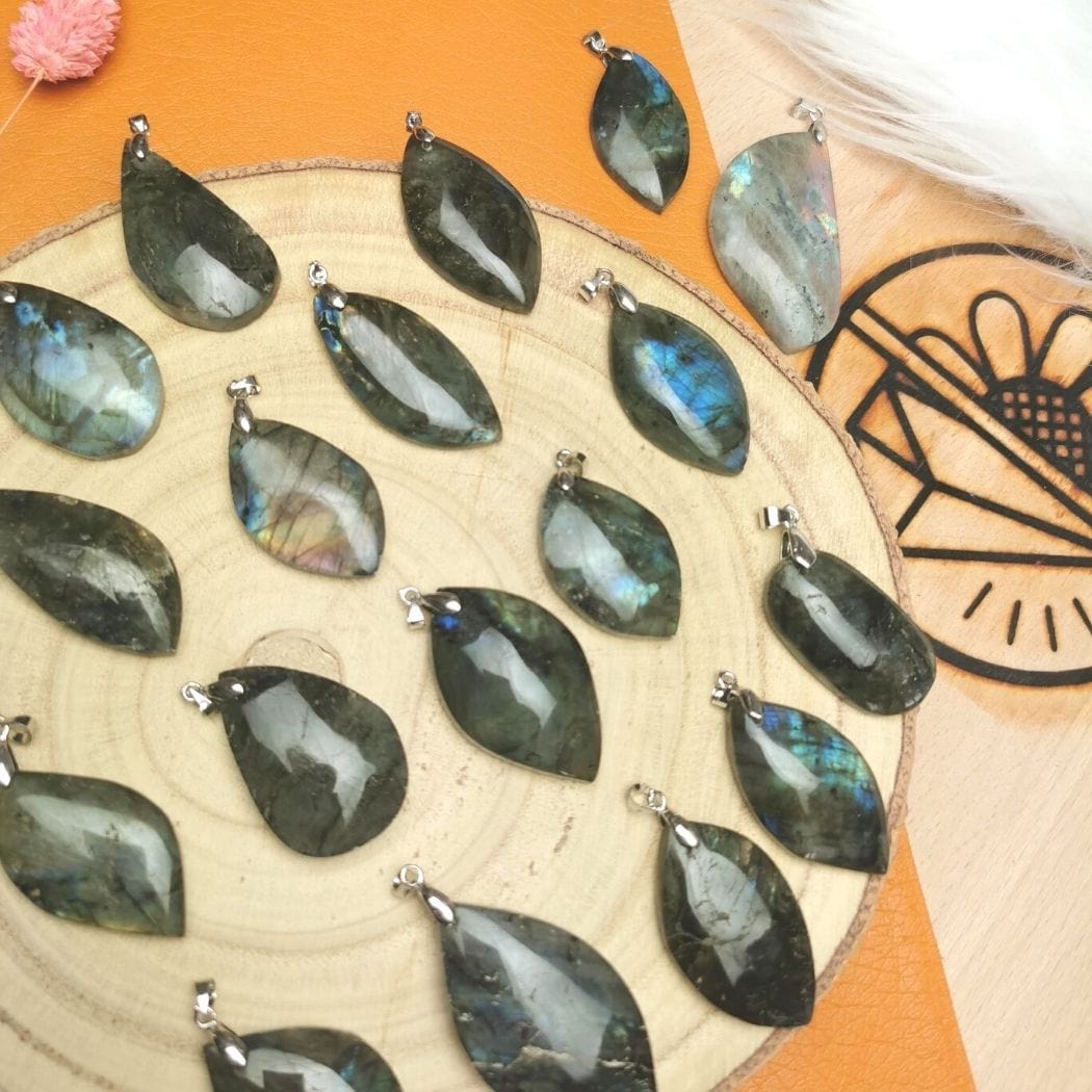 Pendentif Labradorite brute