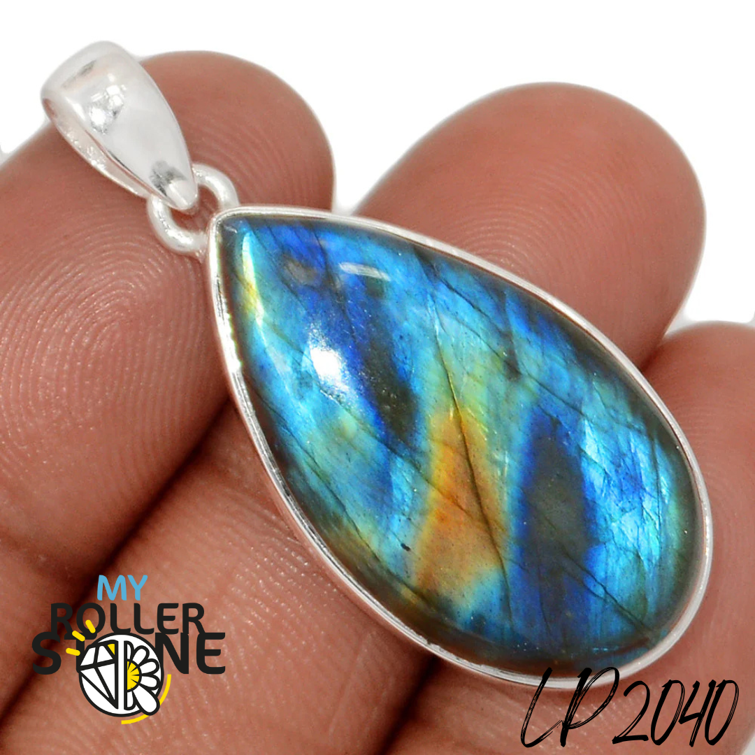 Pendentif Labradorite Multi Fire LP2040 - Perles