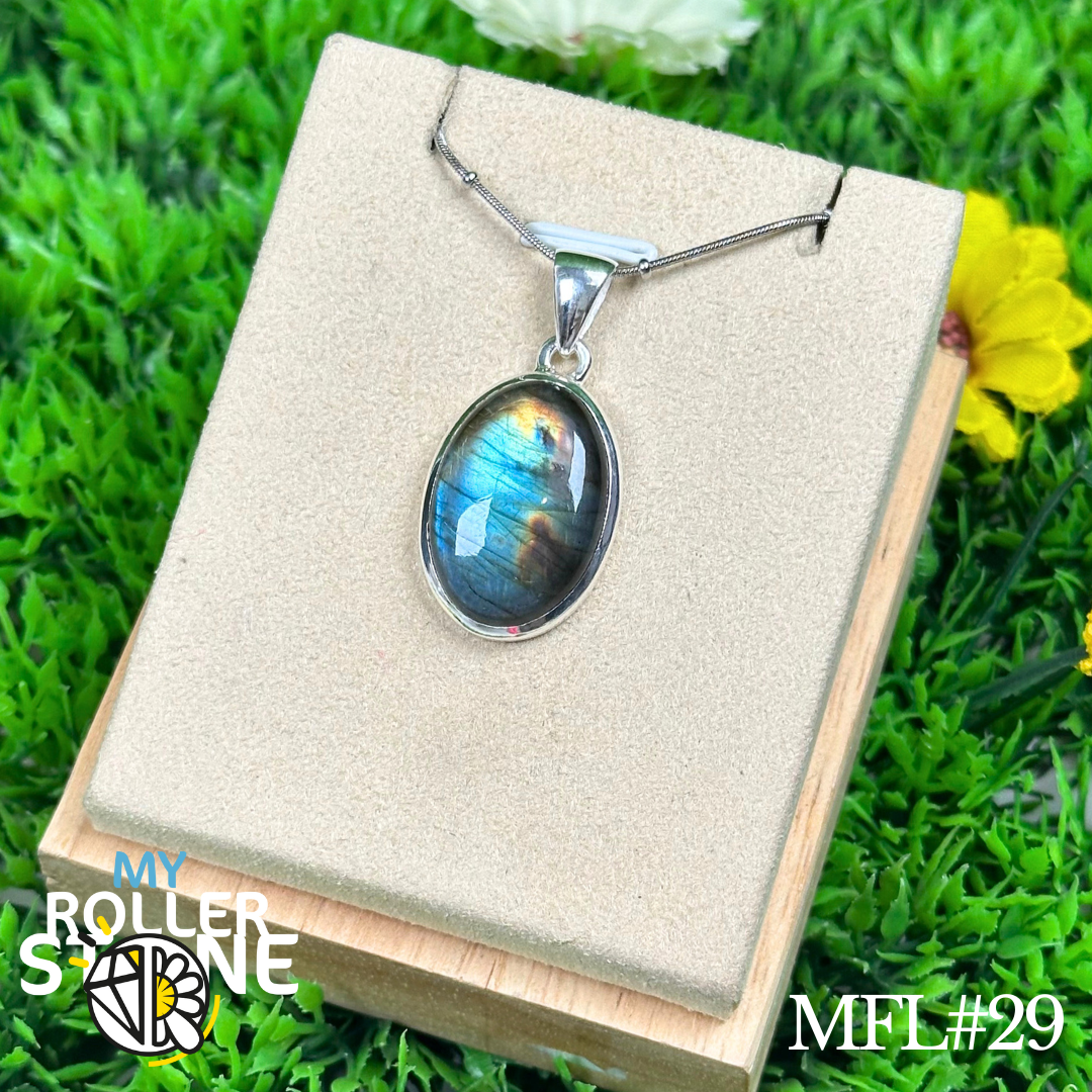 Pendentif Labradorite Multi Fire #MFL29 - Breloques et pendentifs