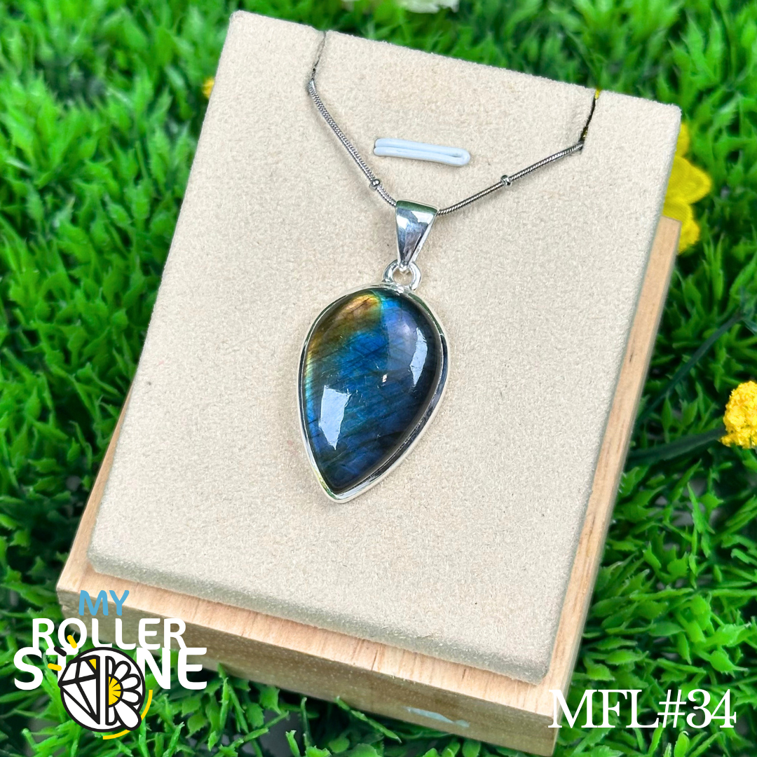 Pendentif Labradorite Multi Fire