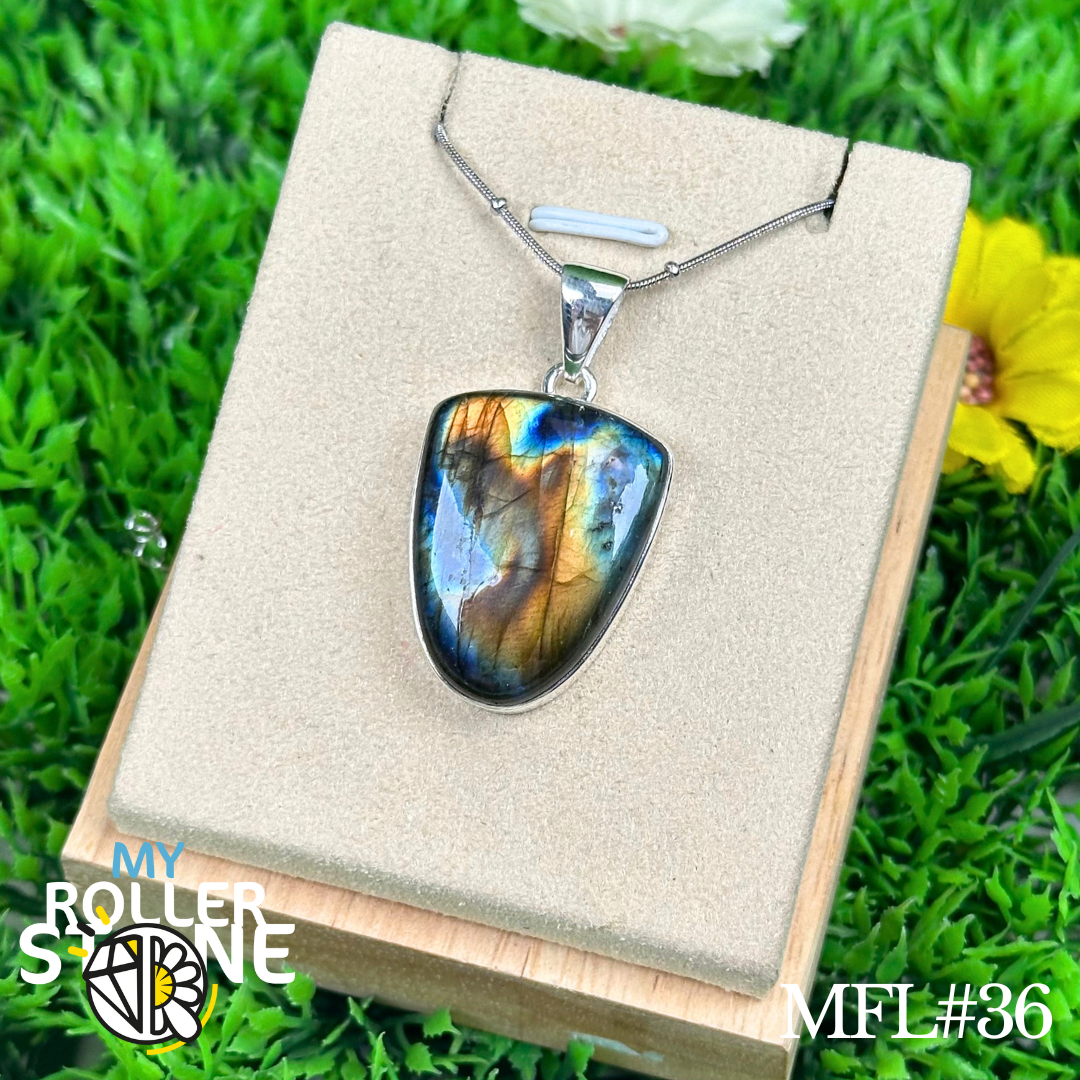 Pendentif Labradorite Multi Fire