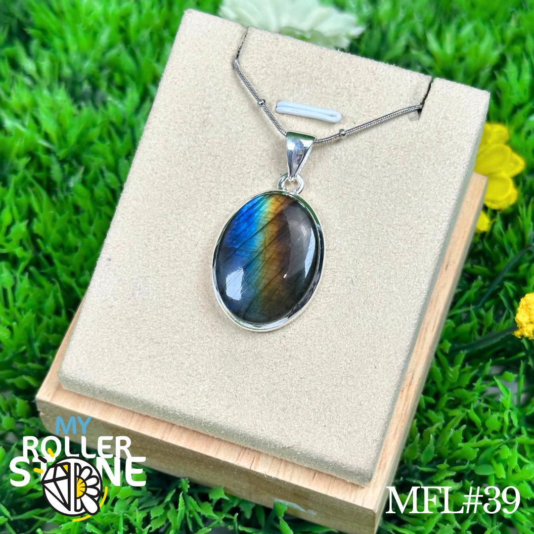 Pendentif Labradorite Multi Fire