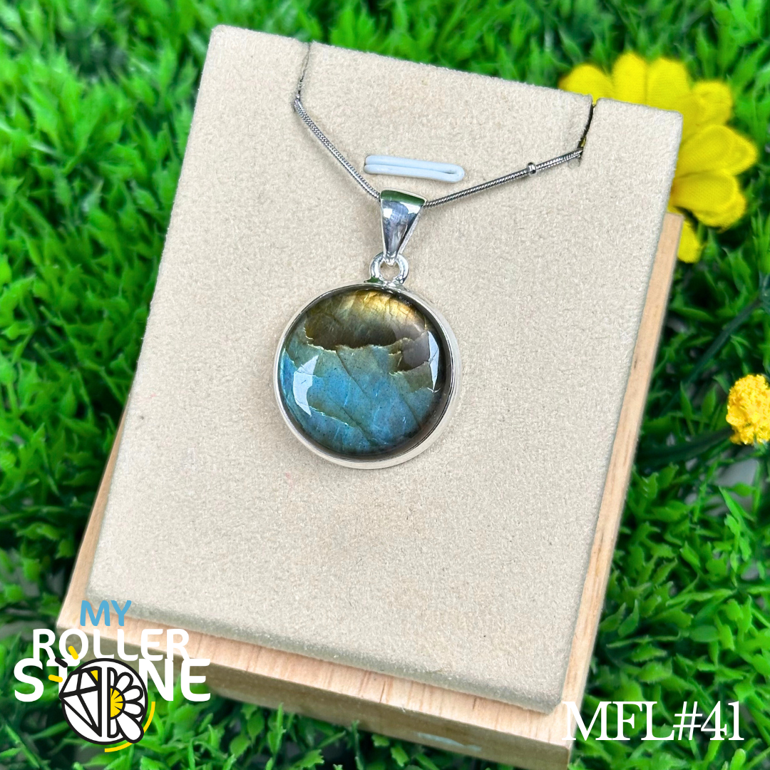 Pendentif Labradorite Multi Fire #MFL41 - Breloques et pendentifs