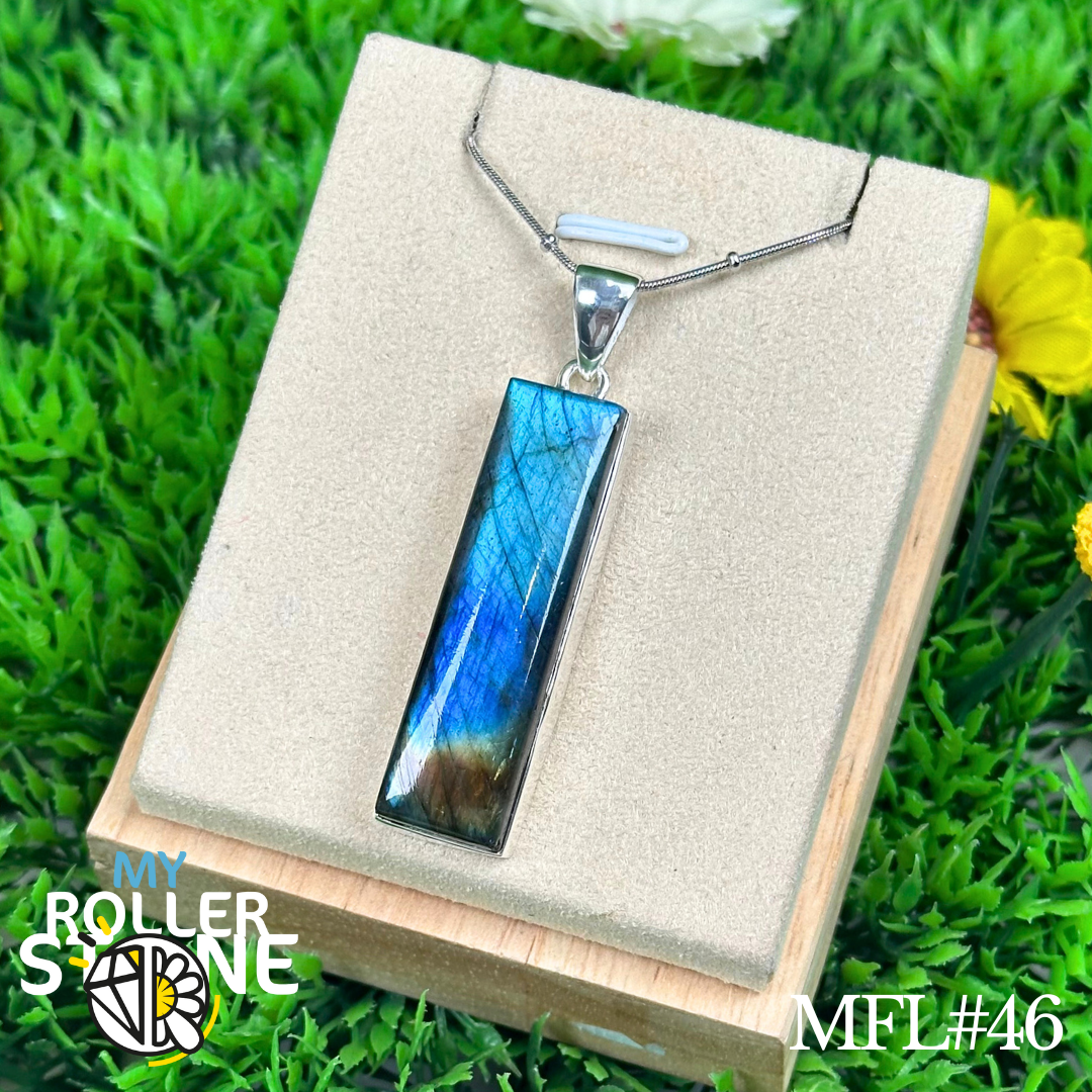 Pendentif Labradorite Multi Fire #MFL46 - Breloques et pendentifs