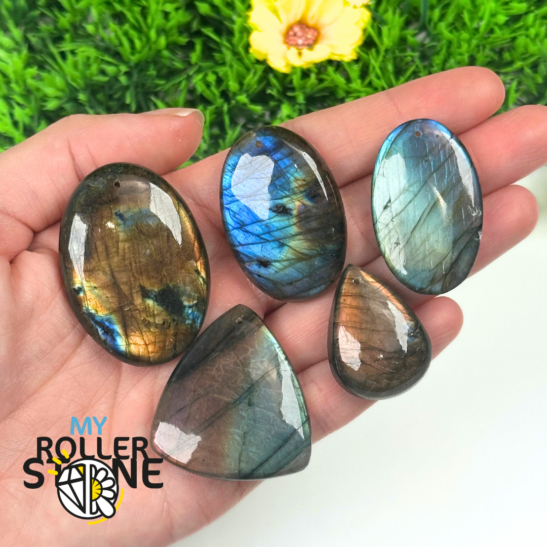 Pendentif Labradorite multicolore 5A