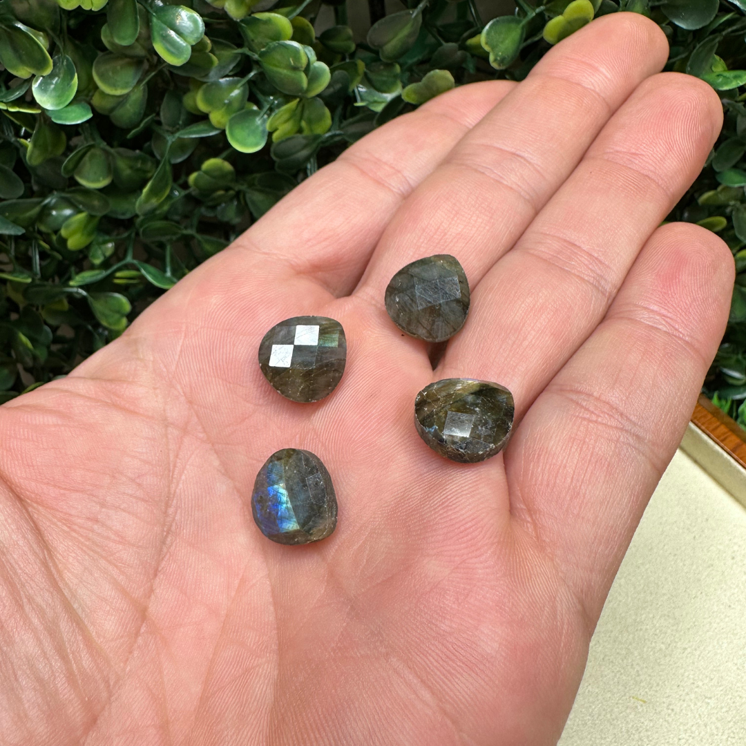 Pendentif Labradorite (Perçage latéral) - Perles