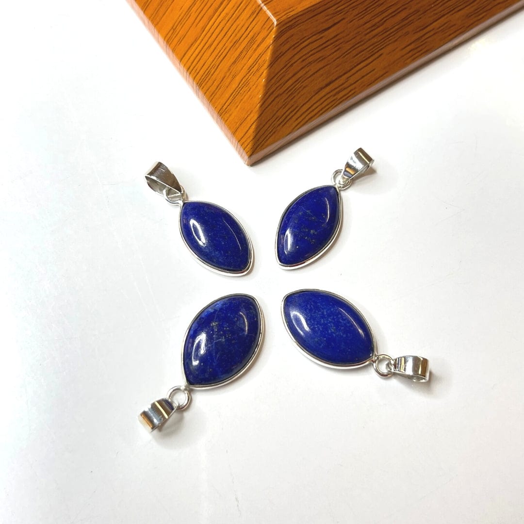 Pendentif Lapis lazuli Argent 925 - Marquise