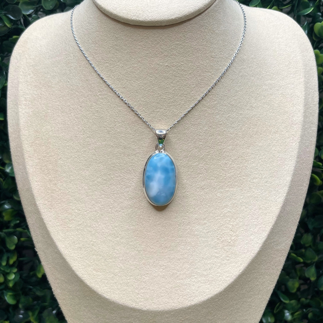 Pendentif Larimar Argent #12
