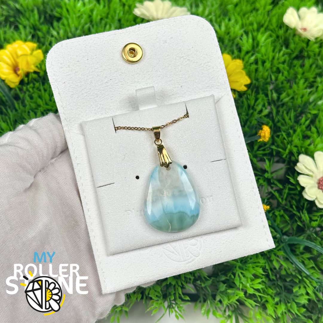 Pendentif Larimar 5A percé