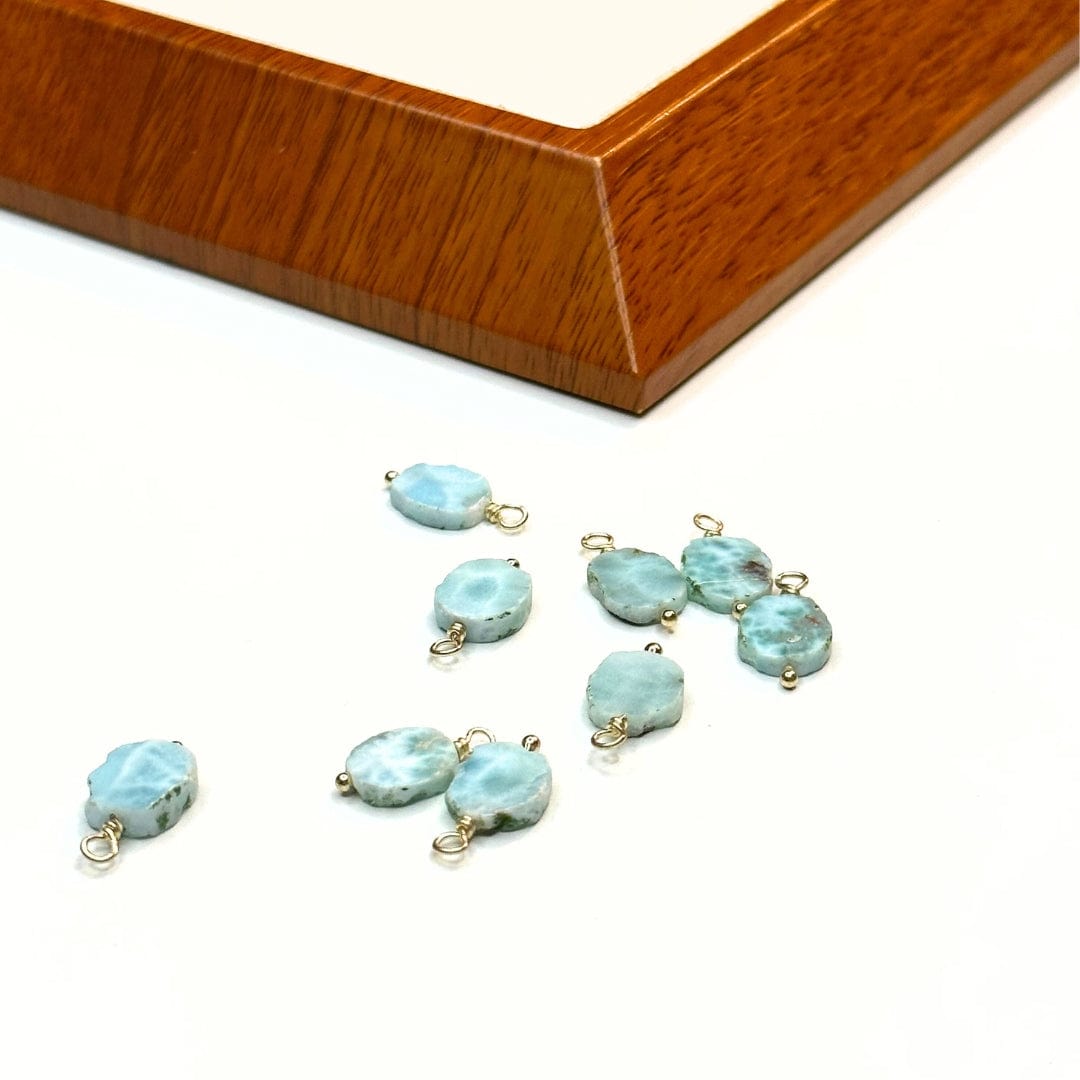 Pendentif Larimar Plaqué Or