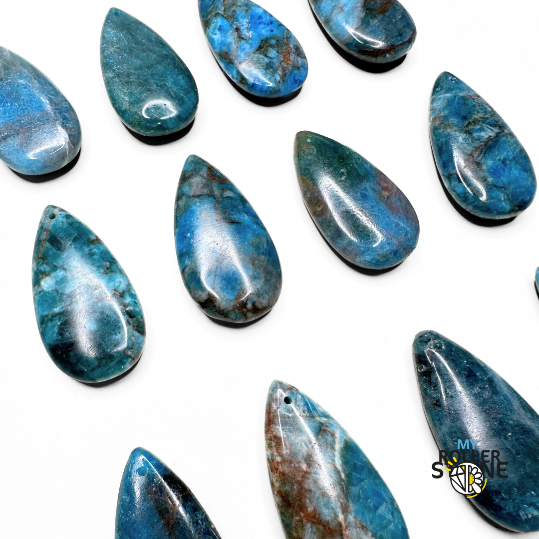 Pendentif Larme en Apatite - Perles