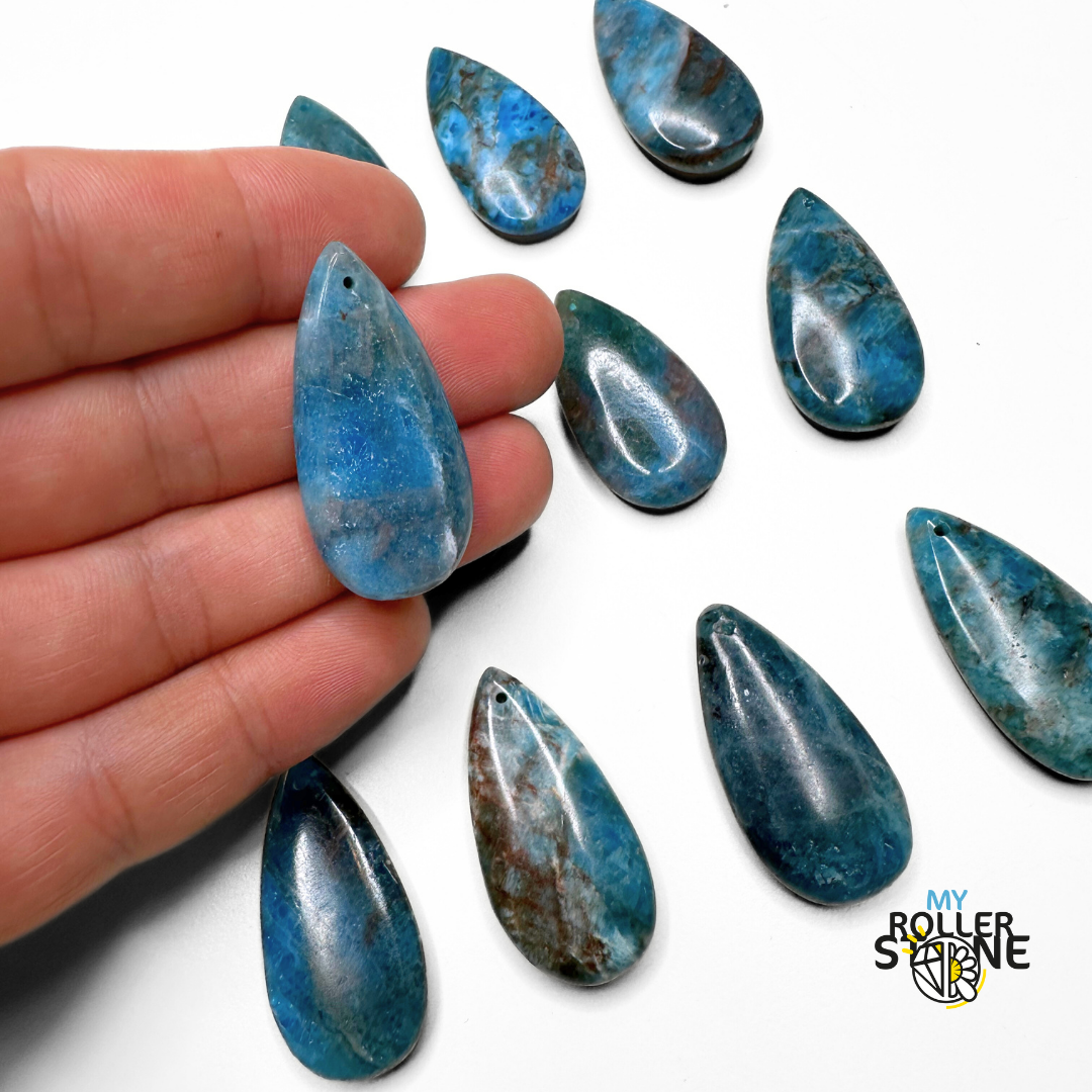 Pendentif Larme en Apatite - Perles