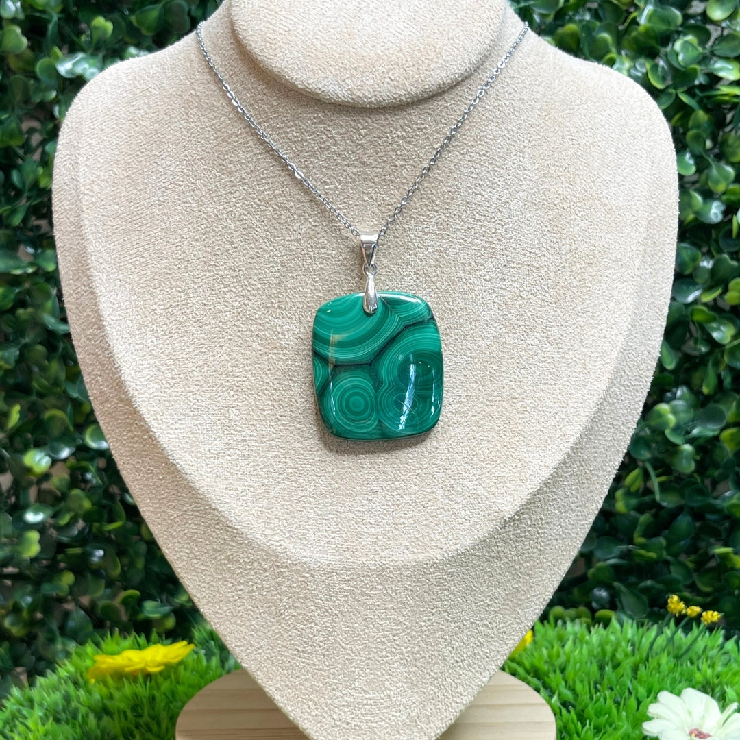 Pendentif Argent 925 Malachite #32