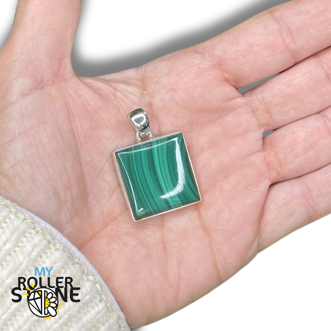 Pendentif Malachite #41 - Breloques et pendentifs