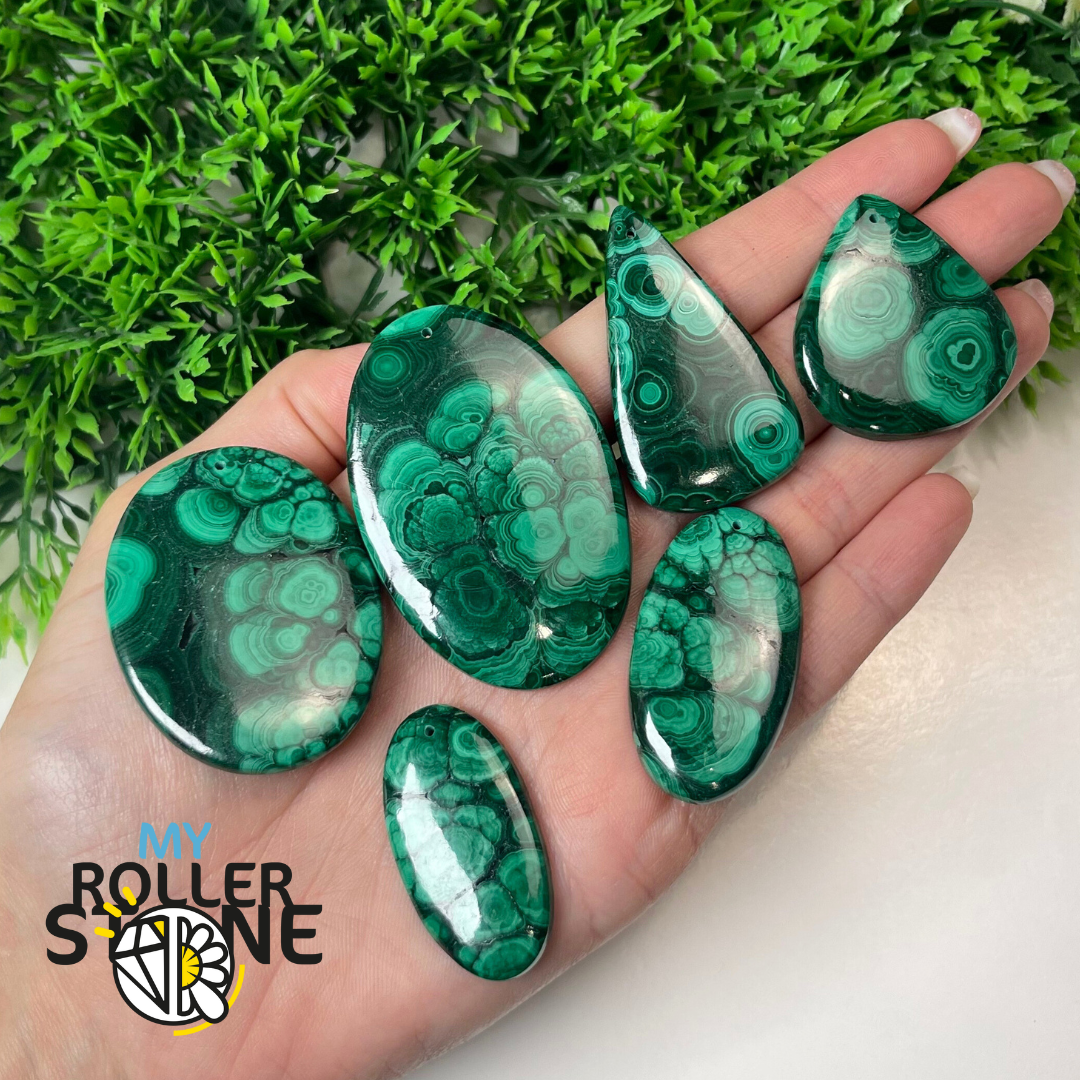 Pendentif Malachite 5A percé