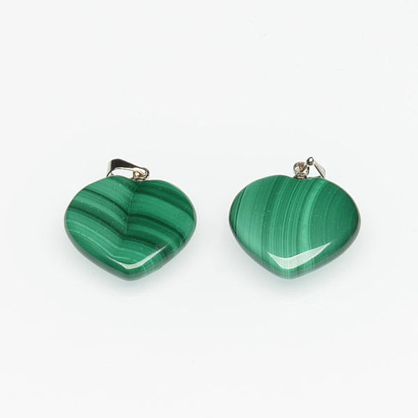 Pendentif Malachite Coeur