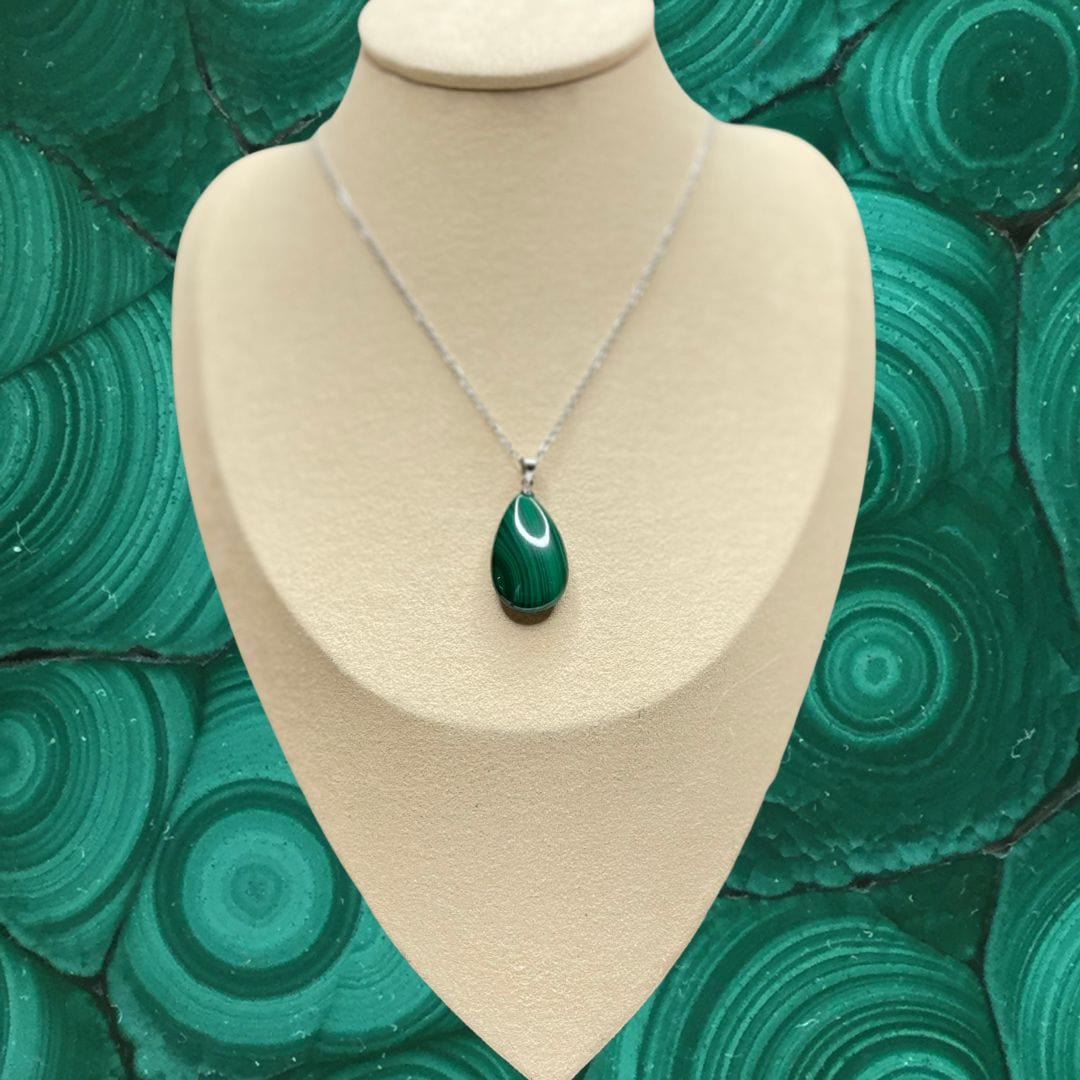 Pendentif Malachite goutte - Breloques et pendentifs