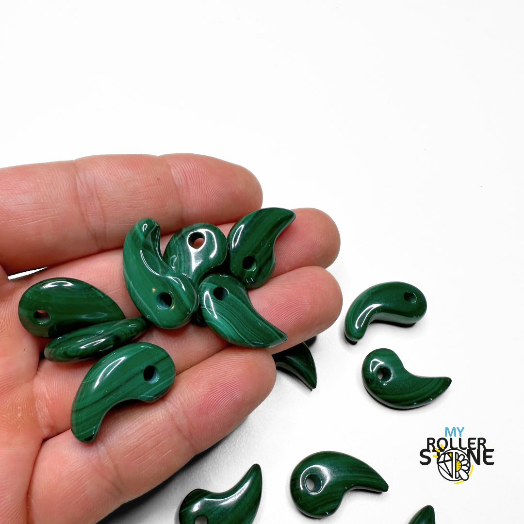 Pendentif Malachite Larme - Sans - Breloques et pendentifs