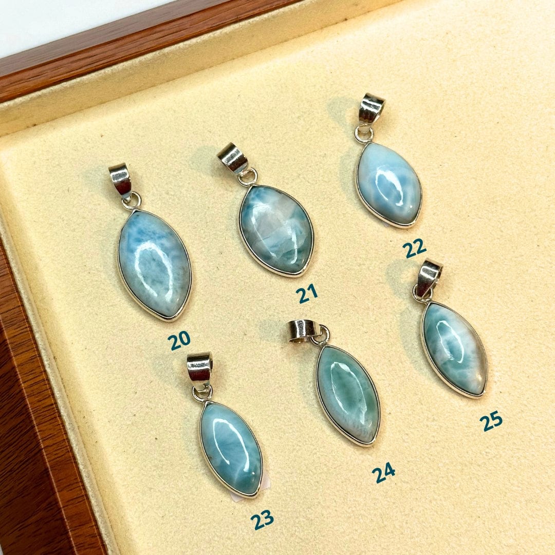 Pendentif Marquise Larimar Argent 925
