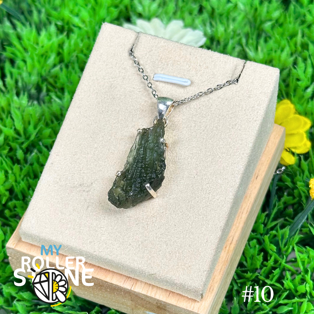 Pendentif Moldavite Brute #10