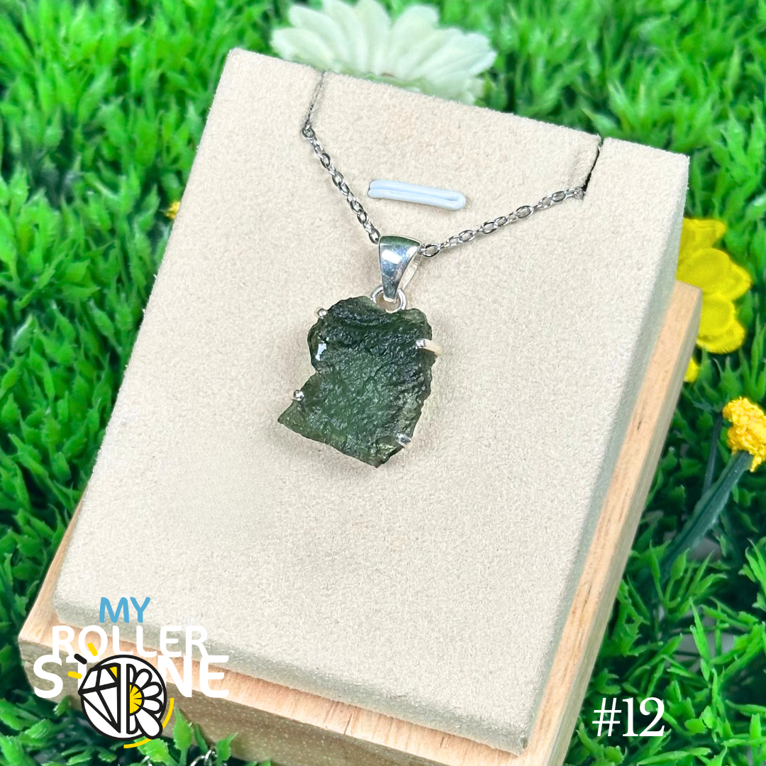 Pendentif Moldavite Brute #12