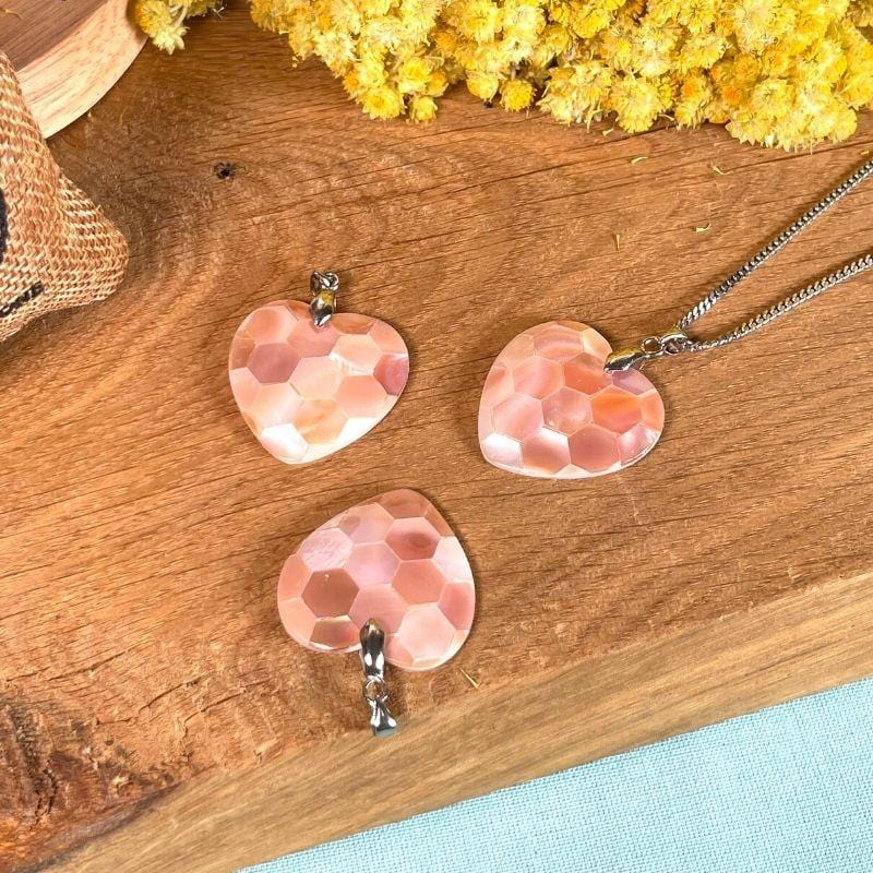 Pendentif nacre coeur