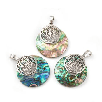 Pendentif nacre Fleur de vie