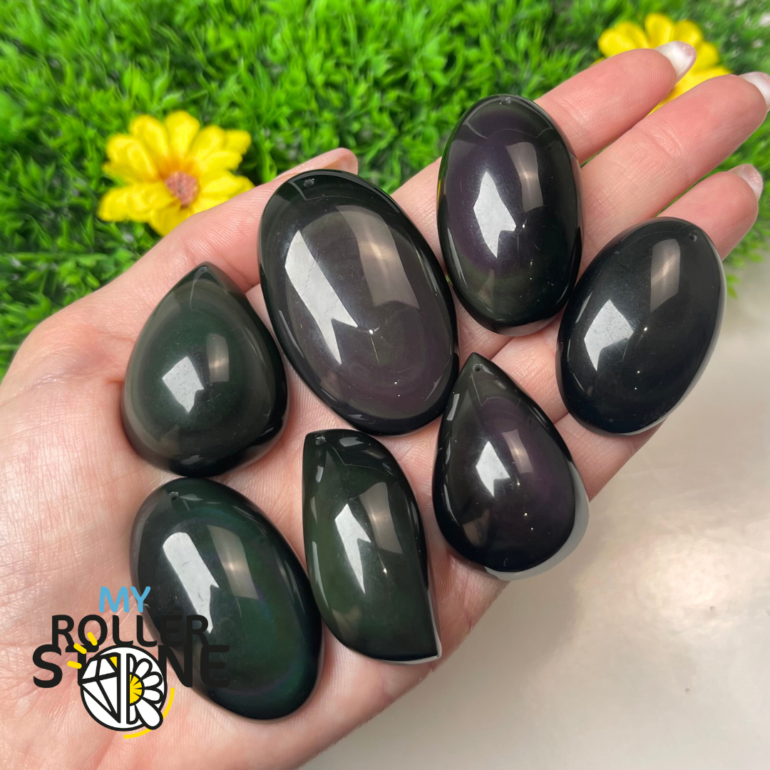 Pendentif Obsidienne Arc-en-Ciel 5A (Oeil céleste)