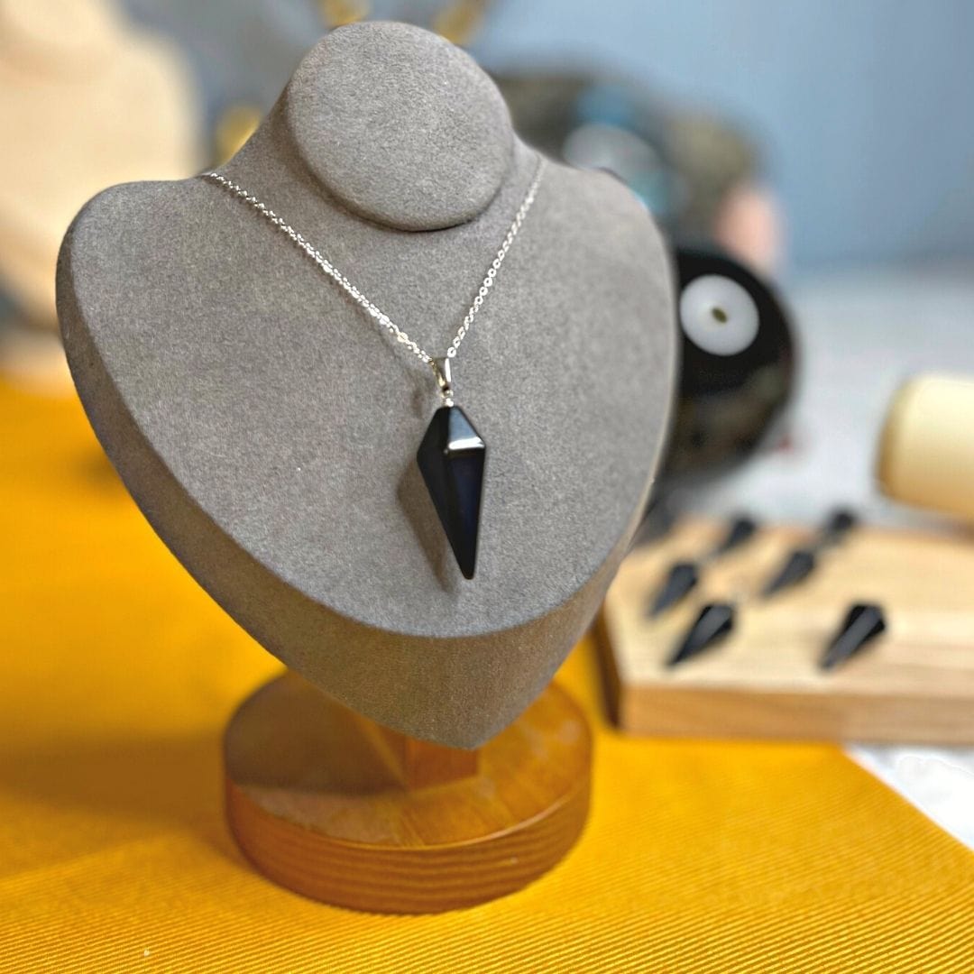 Pendentif obsidienne - Breloques et pendentifs