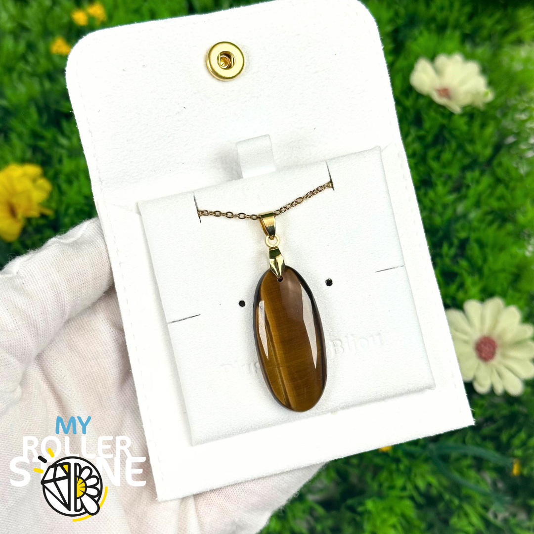 Pendentif Oeil de Tigre 5A percé