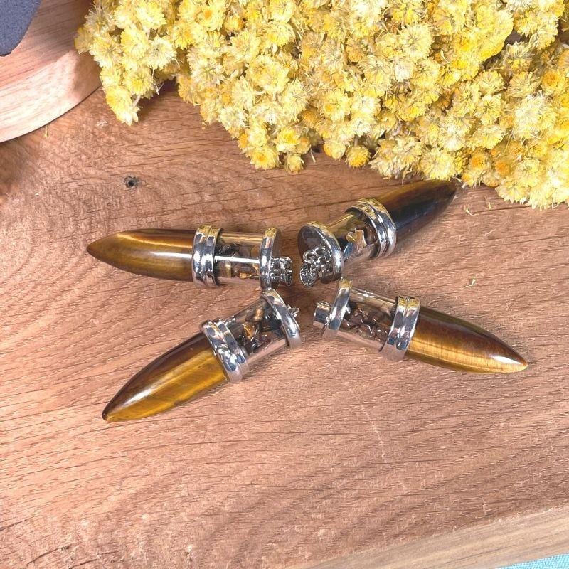 Pendentif Oeil de tigre balle