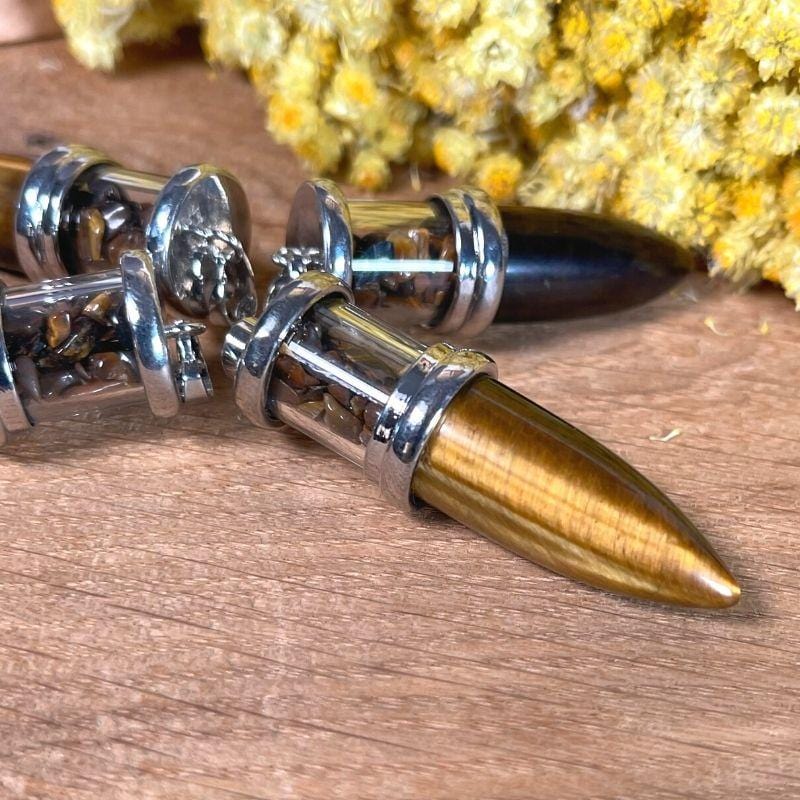 Pendentif Oeil de tigre balle