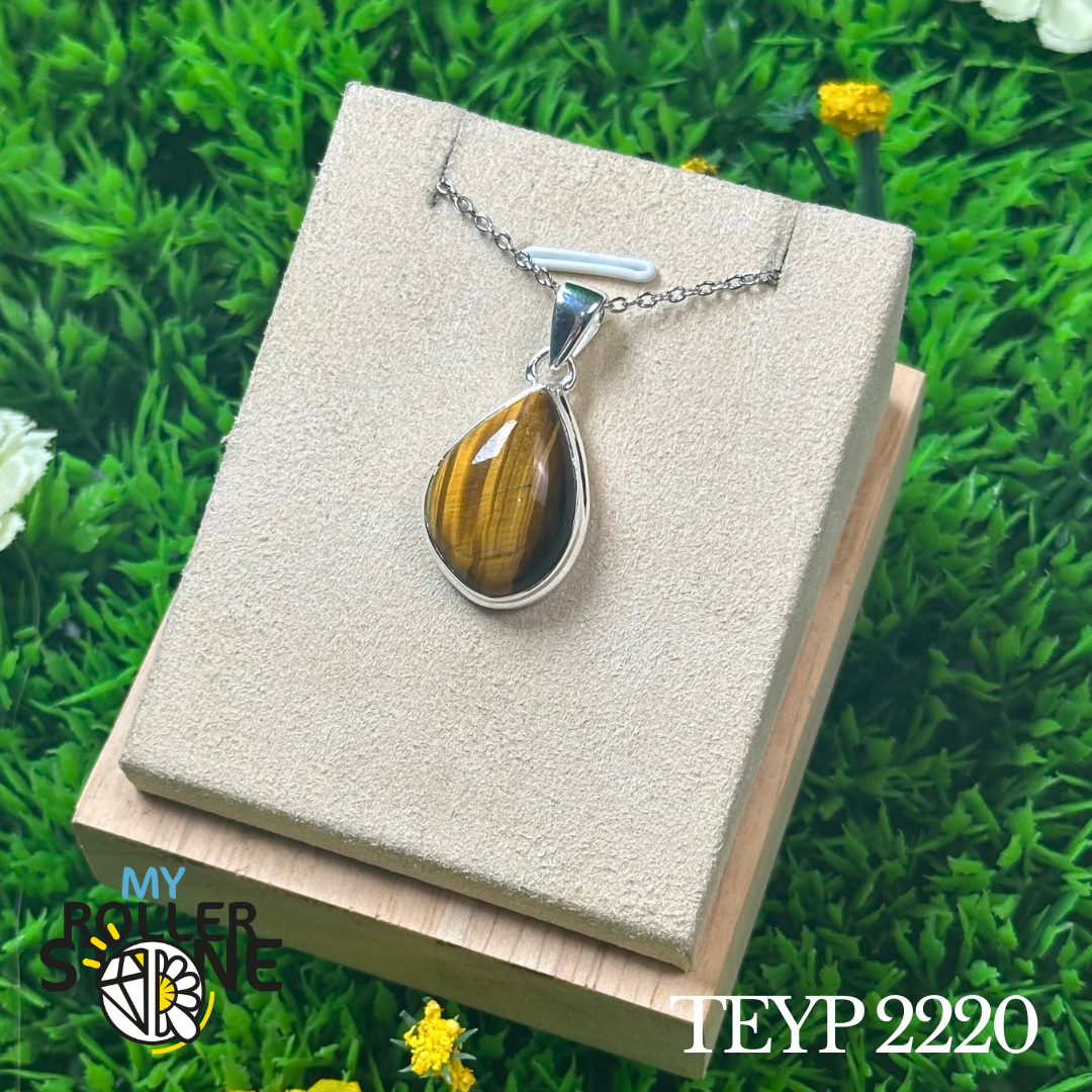 Pendentif Oeil de tigre #TEYR 2220 - Breloques et pendentifs