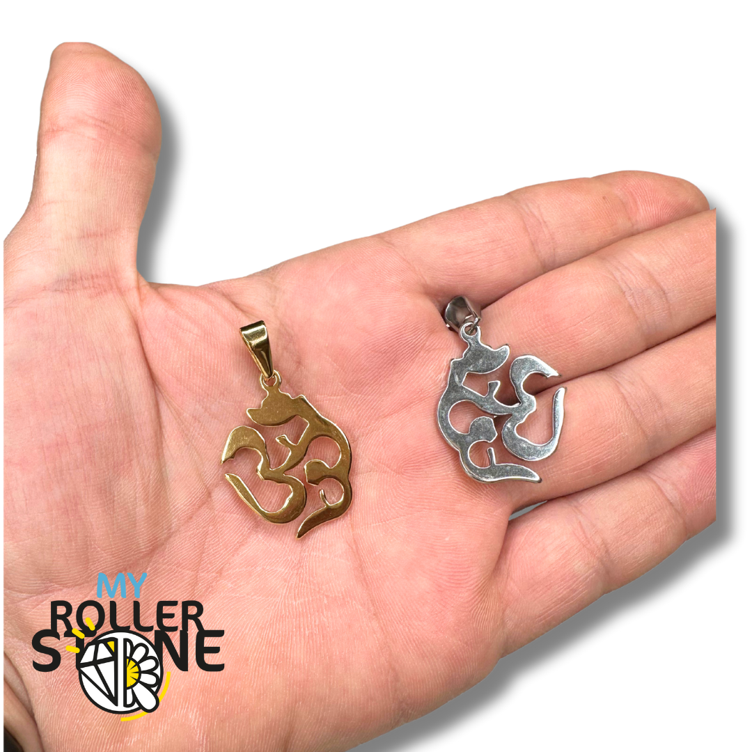 Pendentif Om/Aum Acier Inoxydable - Breloques et pendentifs