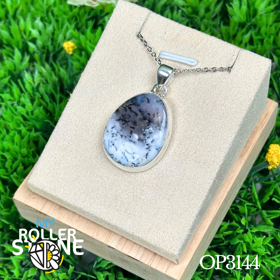 Pendentif Opale Dentritique Argent #OP3144