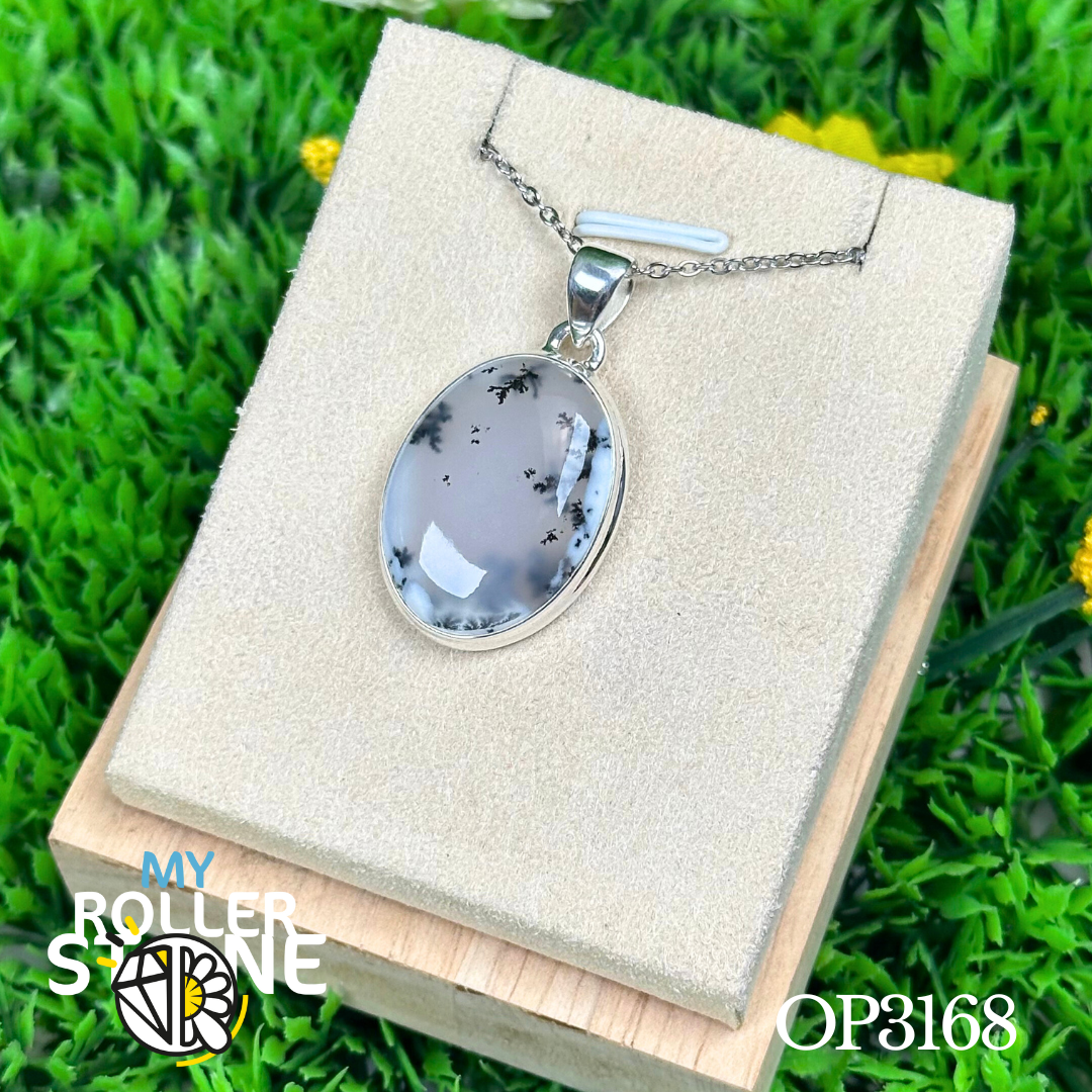 Pendentif Opale Dentritique Argent #OP3168