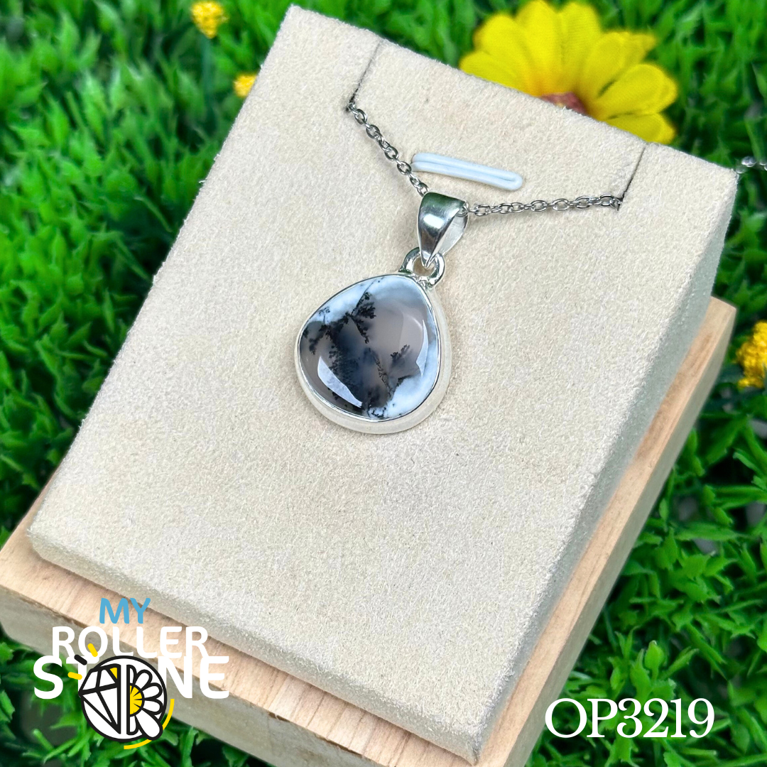 Pendentif Opale Dentritique Argent #OP3219