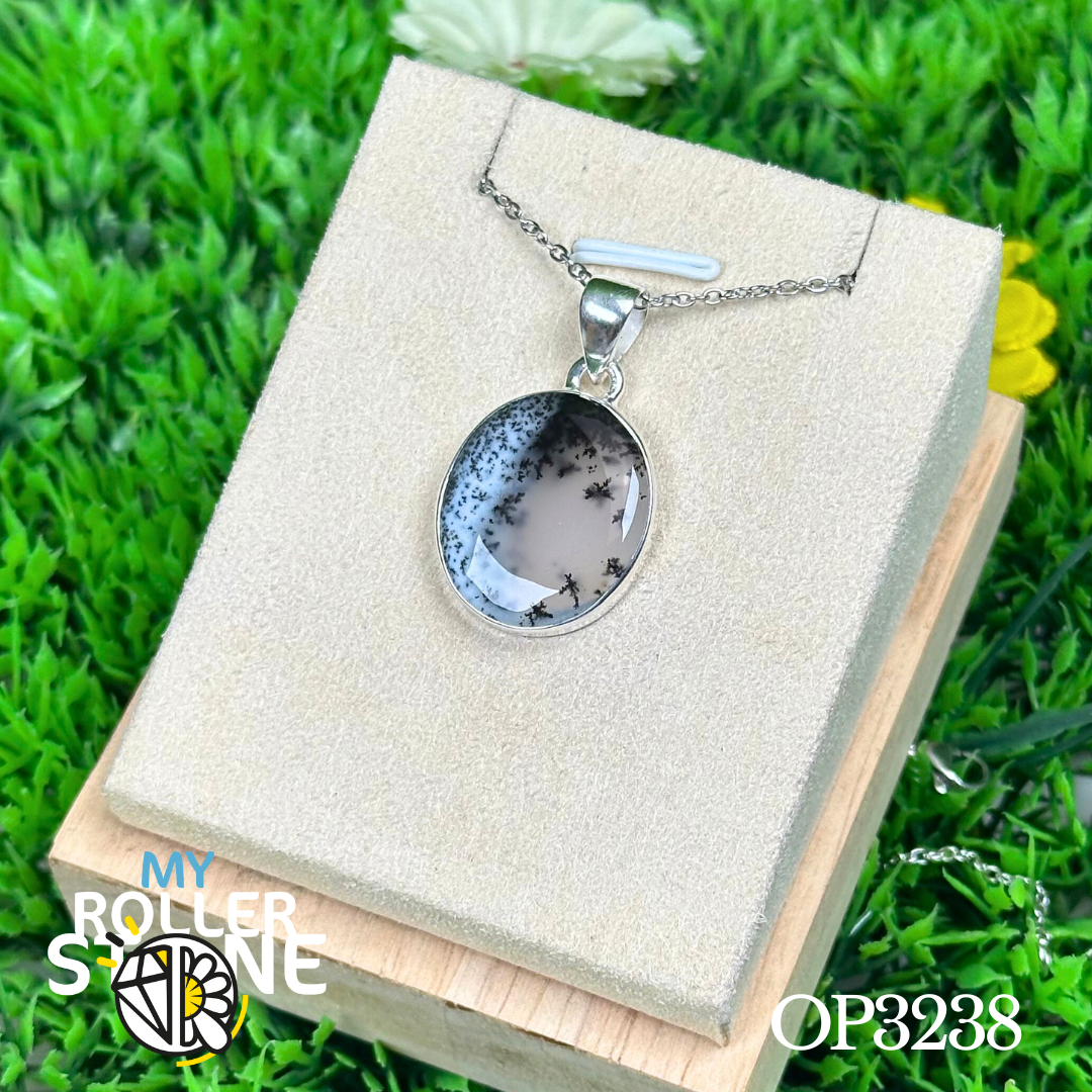 Pendentif Opale Dentritique Argent #OP3238