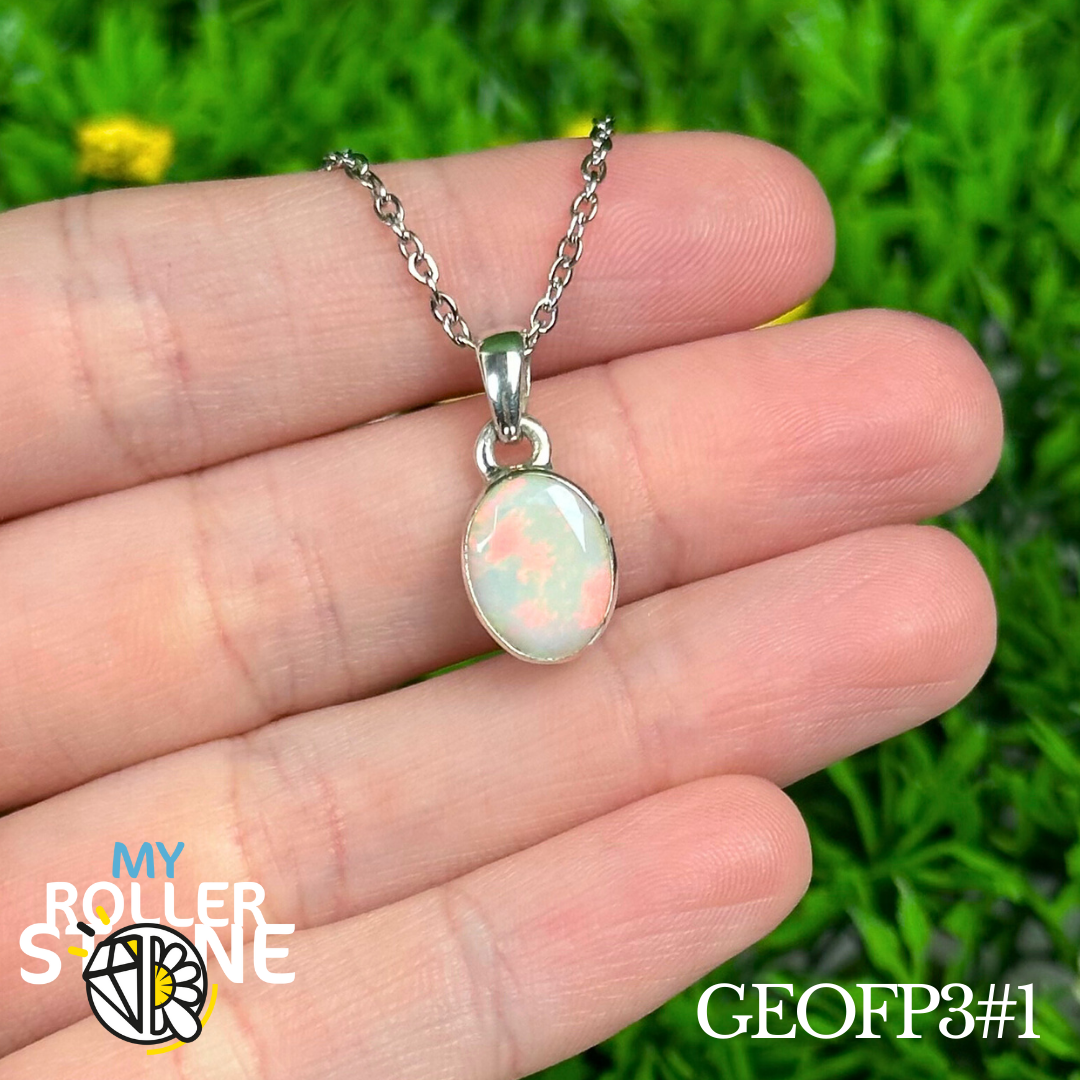 Pendentif Opale Éthiopienne