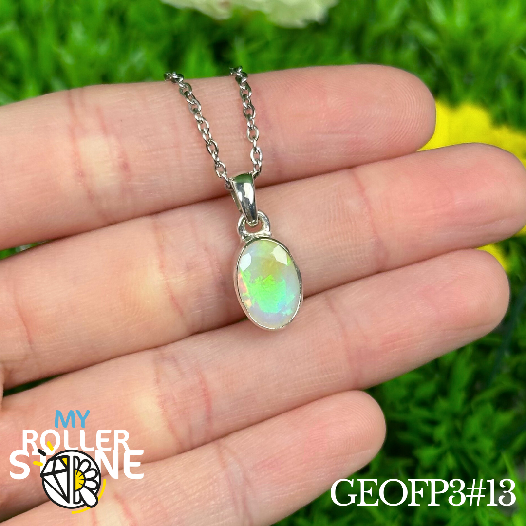 Pendentif Opale Éthiopienne