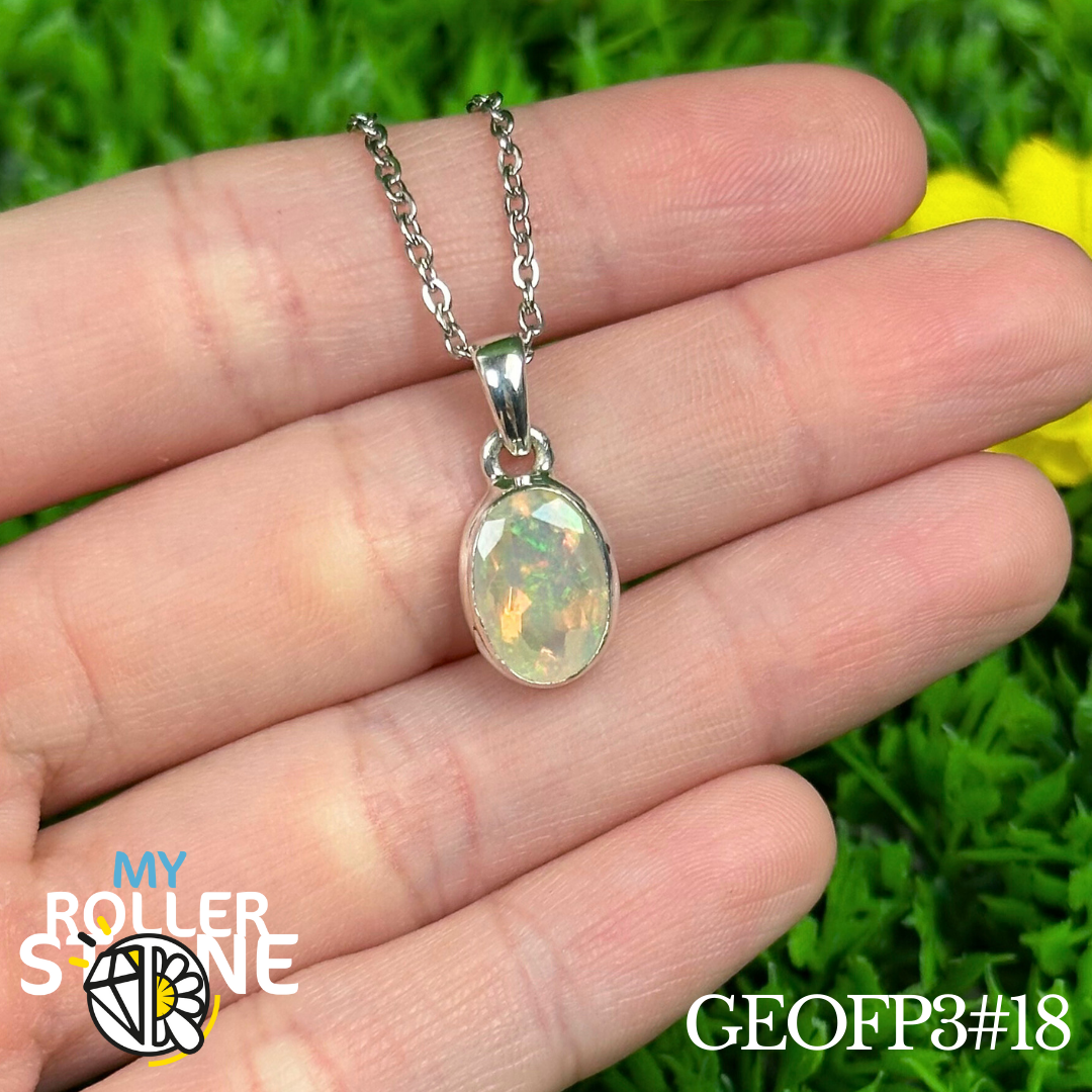 Pendentif Opale Éthiopienne