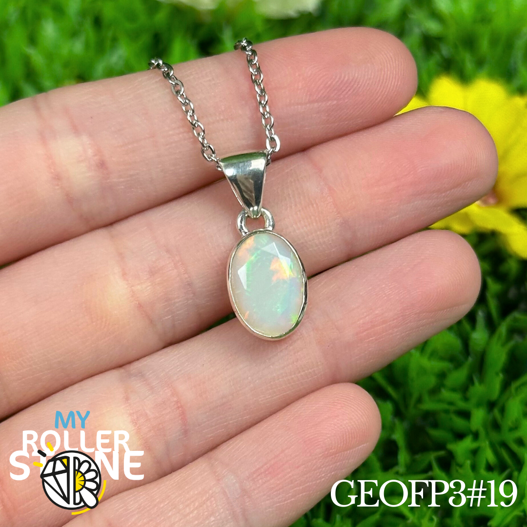 Pendentif Opale Éthiopienne