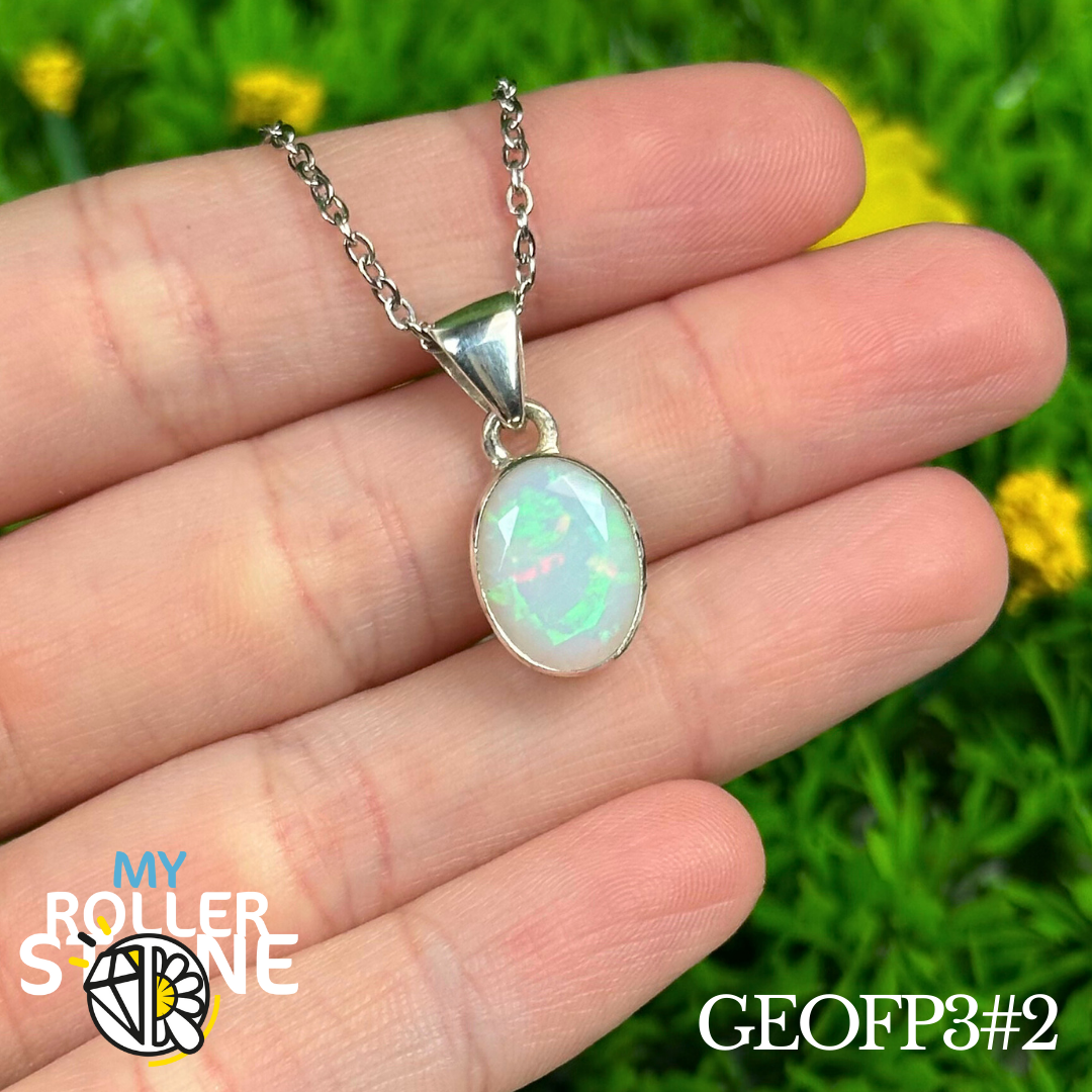 Pendentif Opale Éthiopienne