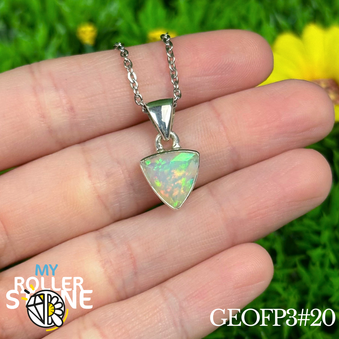 Pendentif Opale Éthiopienne