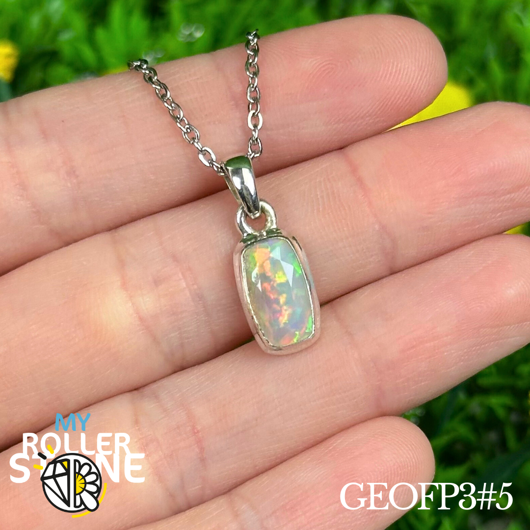 Pendentif Opale Éthiopienne